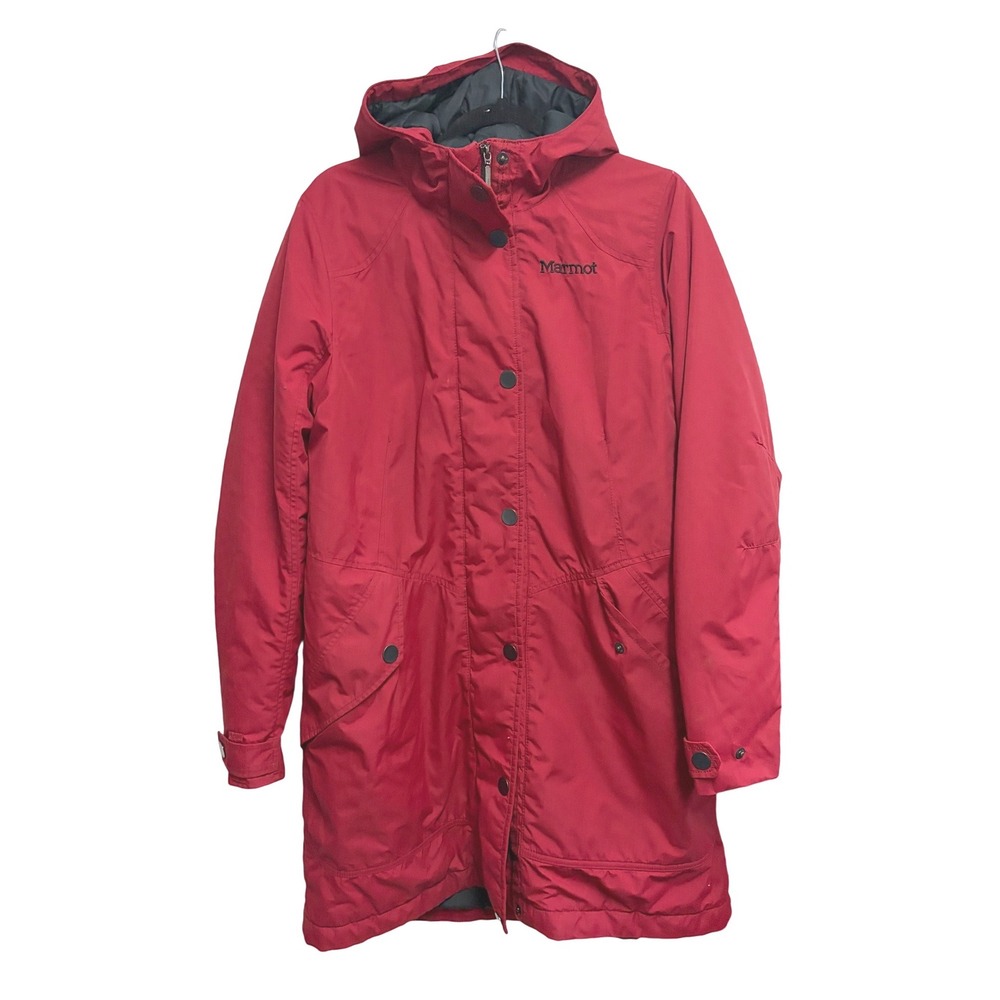 Marmot Chelsea Primaloft Red Insulated Hooded Parka Coat Large